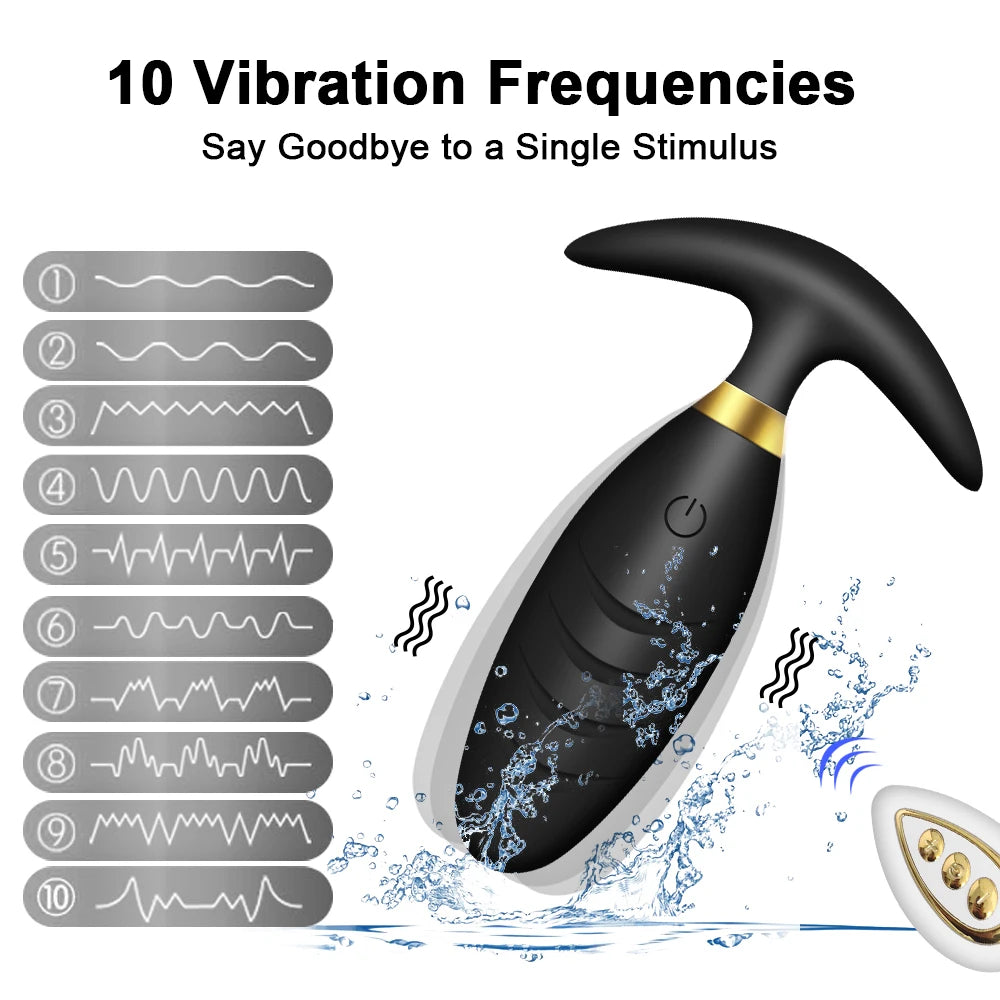 DeepPulse Wireless Prostate Vibrator – Erotic Plug for Men