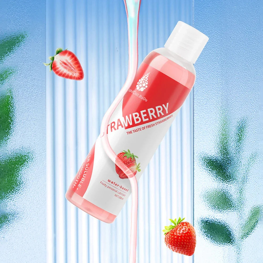Lubricante comestible BerryGlide 200 ml para todo tipo de juegos
