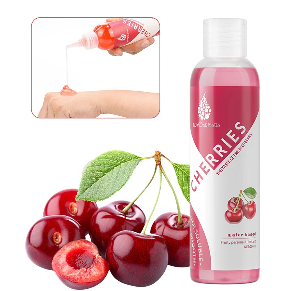 Lubricante comestible BerryGlide 200 ml para todo tipo de juegos