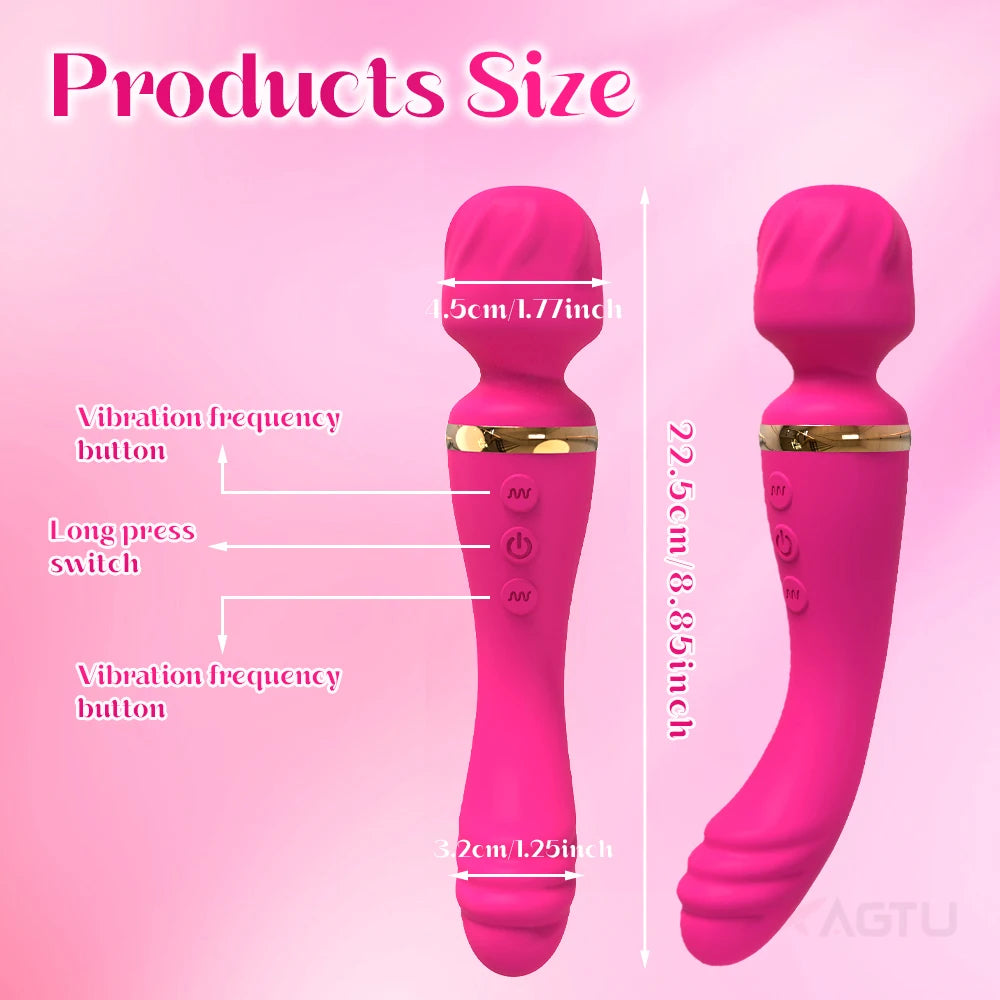 DualPulse AV Wand Vibrator – G-Spot & Clit Massager